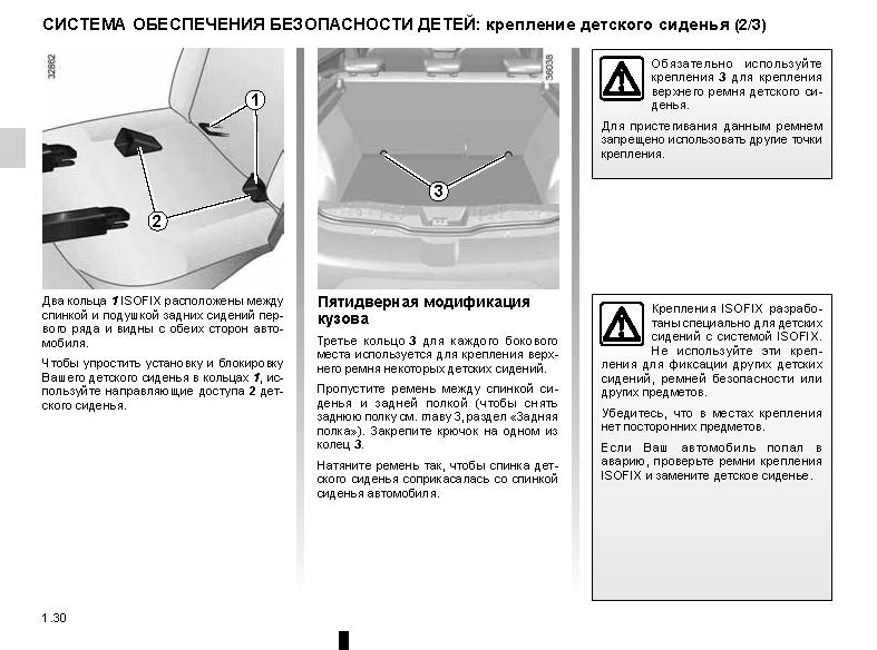 Как закрепить кресло детское в рено логан