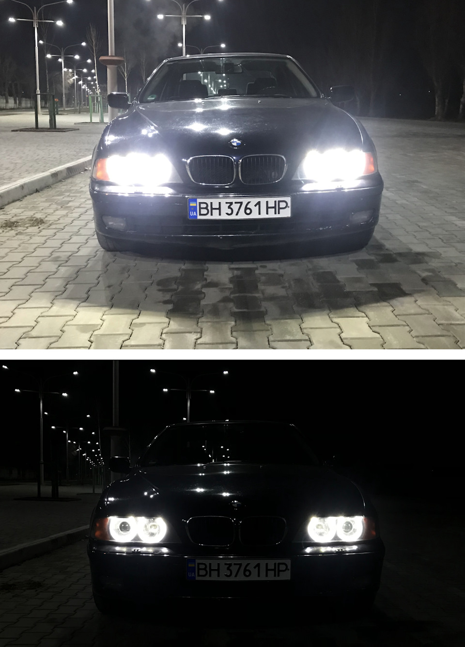 "Ангельские глазки" в БМВ Е39 дорестайл — BMW 5 series (E39), 2 л, 1999 ...