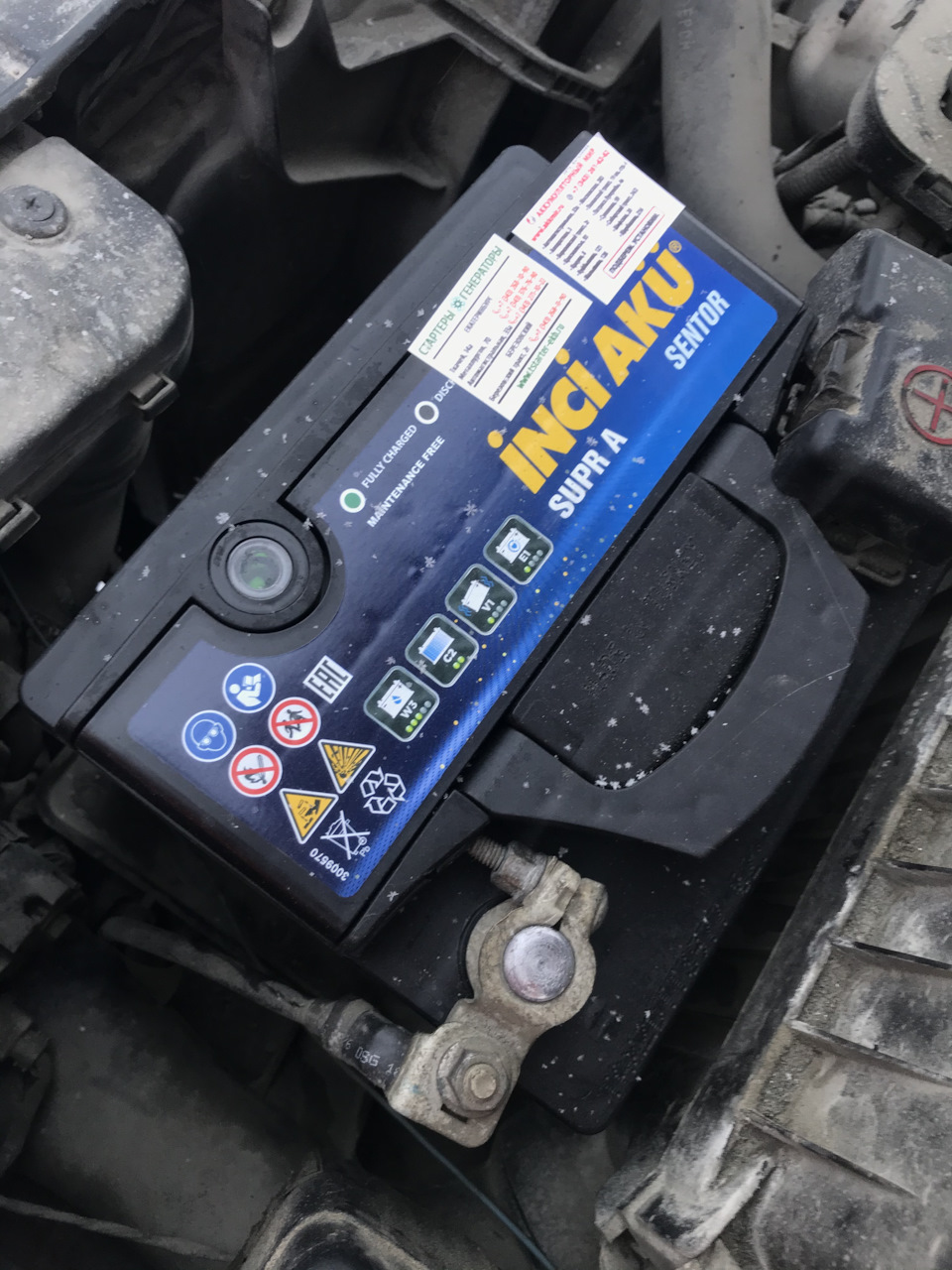 Отзыв об аккумуляторе inci aku — Hyundai Verna, 1,4 л, 2008 года ...