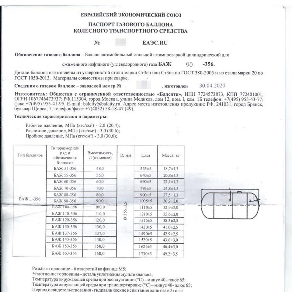 Восстановление паспорта баллона ГБО Екатеринбург — Элитгаз на DRIVE2