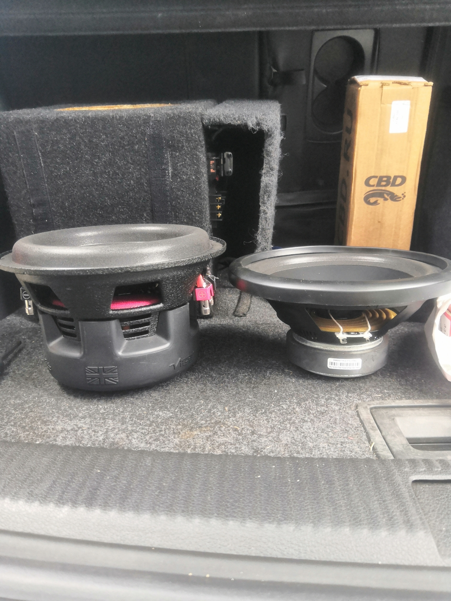 Изготовление, установка пассивного сабвуфера vibe slick 8d2 и усилителя ...