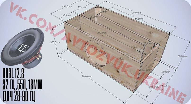 Какой короб лучше для сабвуфера 12 дюймов урал