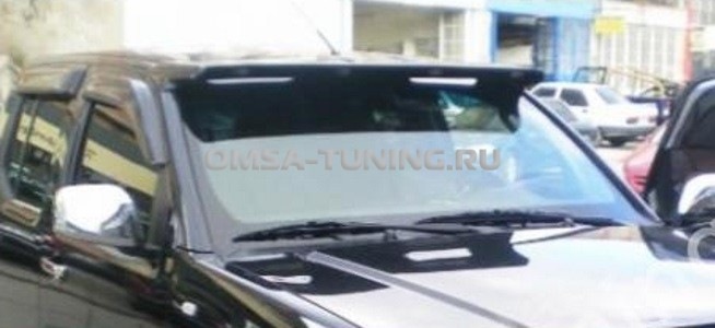 Козырек(кепка) лобового стекла — Nissan Navara (2G), 2,5 л, 2005 года ...