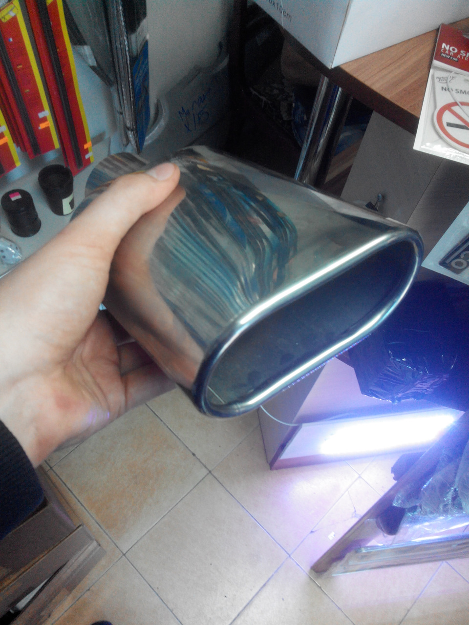 Насадка на глушитель — Volkswagen Passat B3, 1,8 л, 1991 года ...