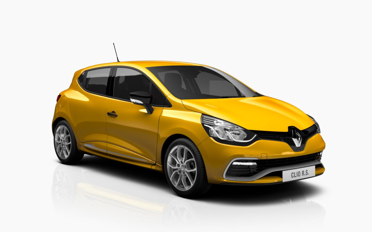 Renault Clio на белом фоне