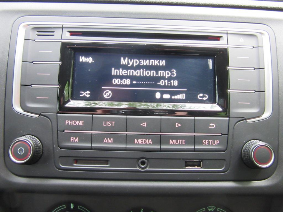 В автомобиле музыка играла. — Skoda Rapid (1G)