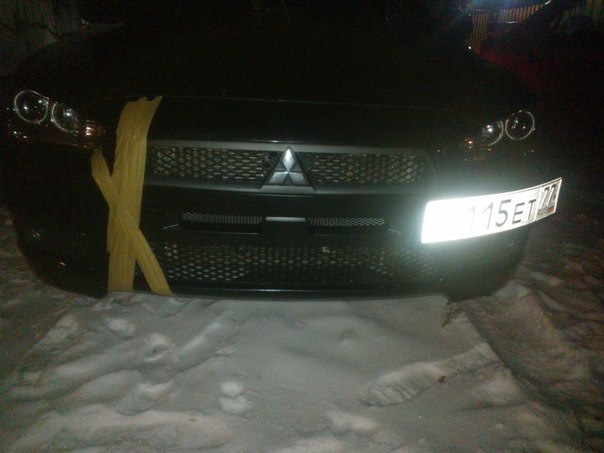 EVO ноздри с подиумом — Mitsubishi Lancer X, 2 л, 2007 года ...