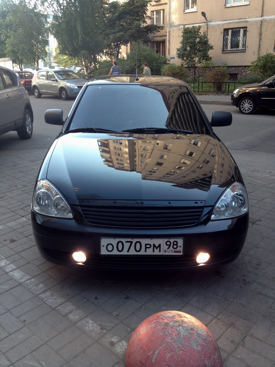 фото на посадке * — Lada Приора седан, 1,6 л, 2012 года | фотография ...