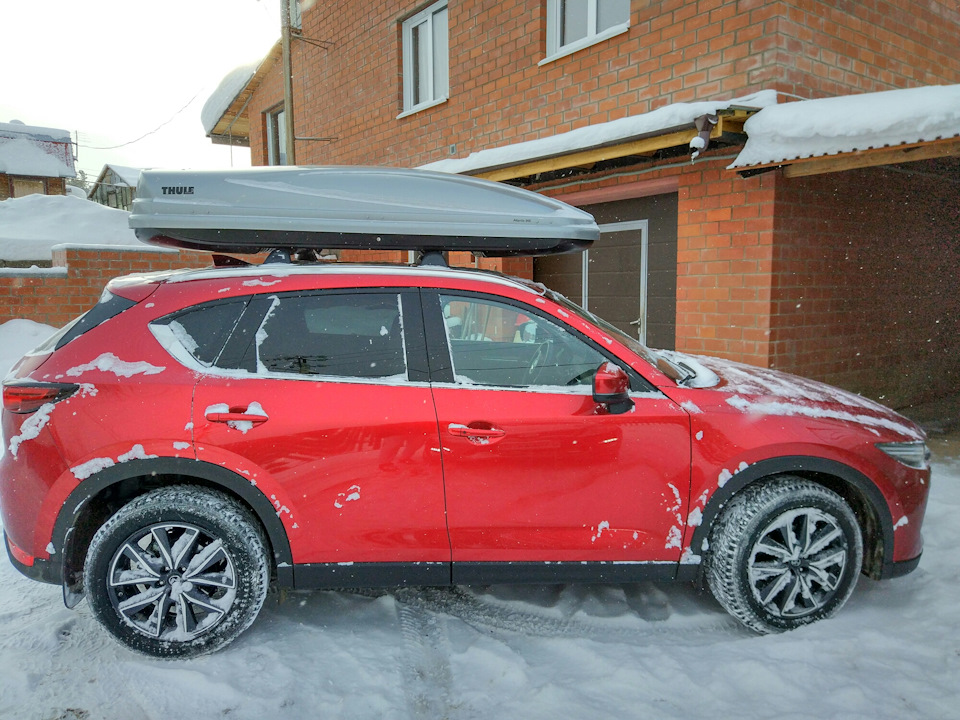 Бокс на крышу — Mazda CX-5 (2G), 2,5 л, 2017 года | аксессуары | DRIVE2