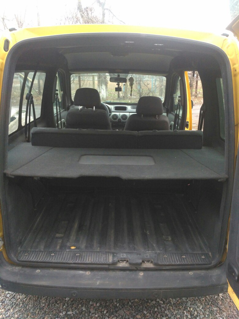 Полка багажника и задний диван — Renault Kangoo (1G), 1,5 л, 2008 года |  аксессуары | DRIVE2