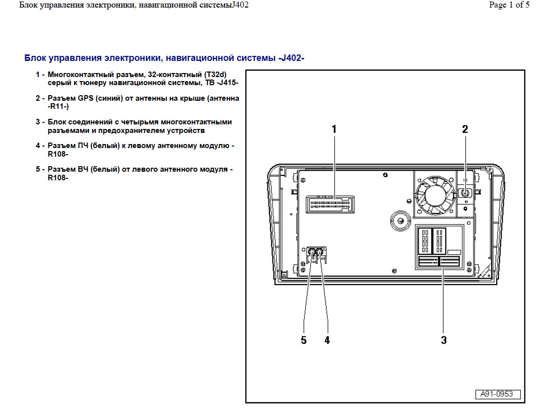 Схема подключения rns e