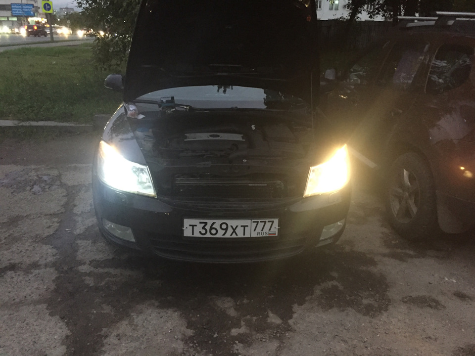 Меня освещение часть 2 — Skoda Octavia A5 Mk2, 1,8 л, 2010 года ...