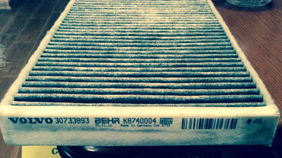 Салонный фильтр — Volvo S60 (2G), 2 л, 2012 года | расходники | DRIVE2
