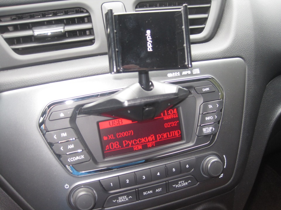 7. Держатель в CD-слот Ppyple CD-N5 — KIA Rio (3G), 1,6 л, 2013 года ...