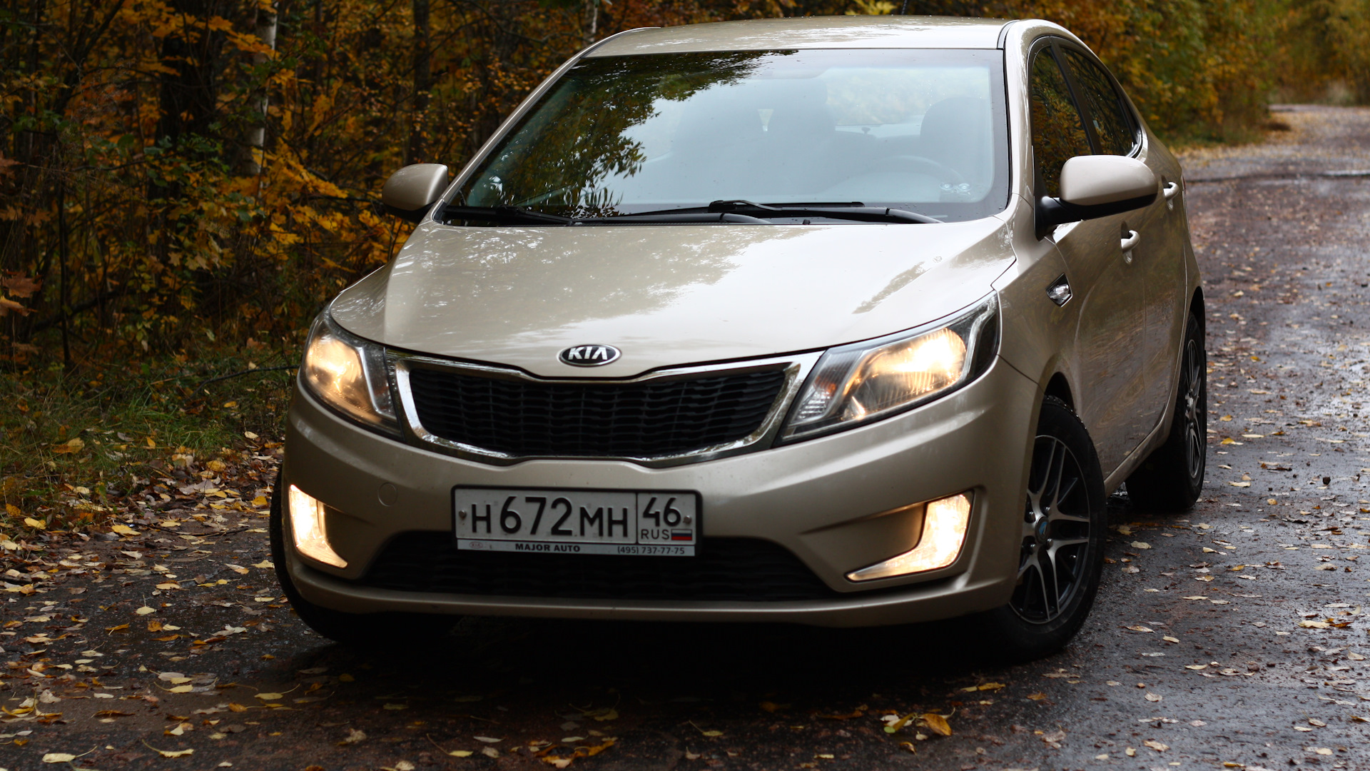 KIA Rio (3G) 1.6 бензиновый 2014 | Gold & Black на DRIVE2