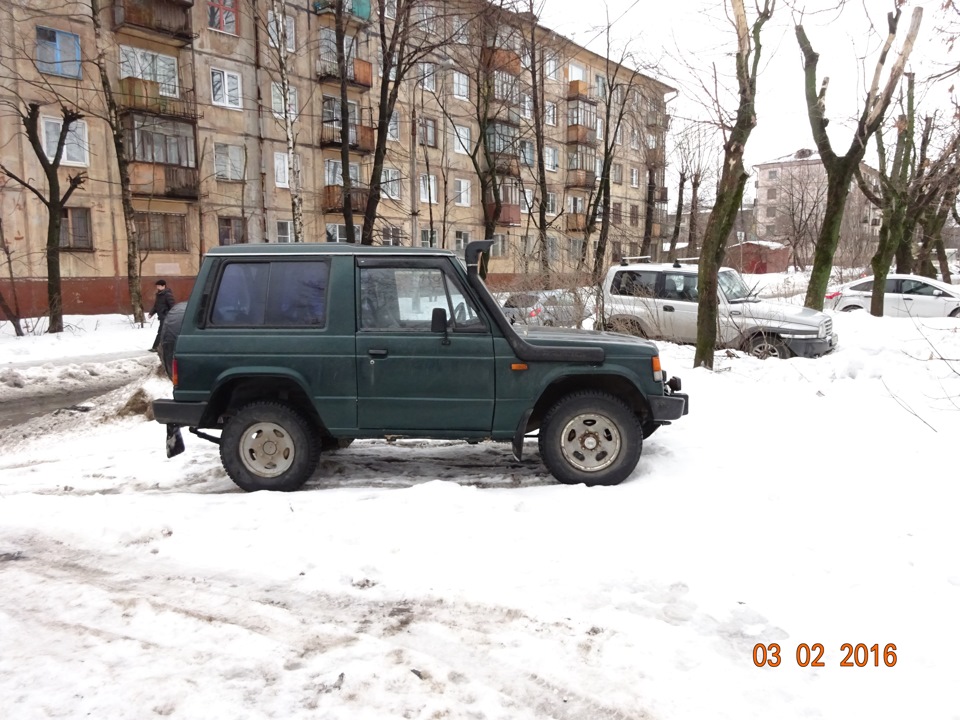 Шноркель и кенгурин . — Mitsubishi Pajero (1G), 2,3 л, 1986 года ...