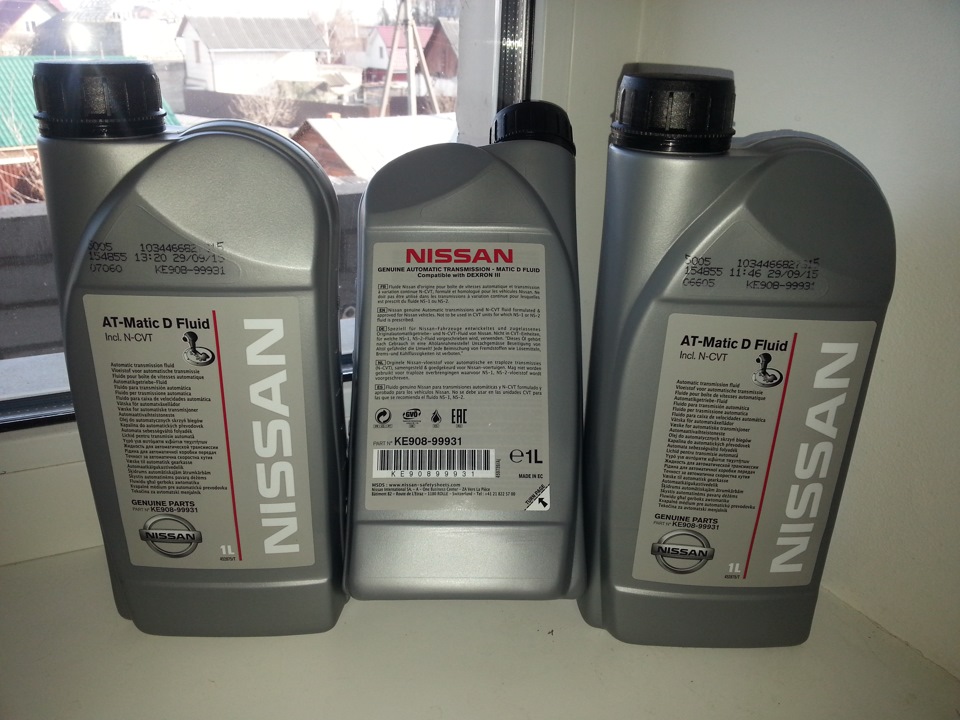 KE90899931 Nissan MATIC FLUID D, жидкость для АКПП (1л.) NISSAN ...