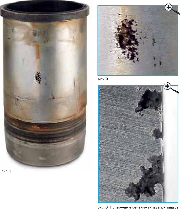 Ржавчина на стенках цилиндра