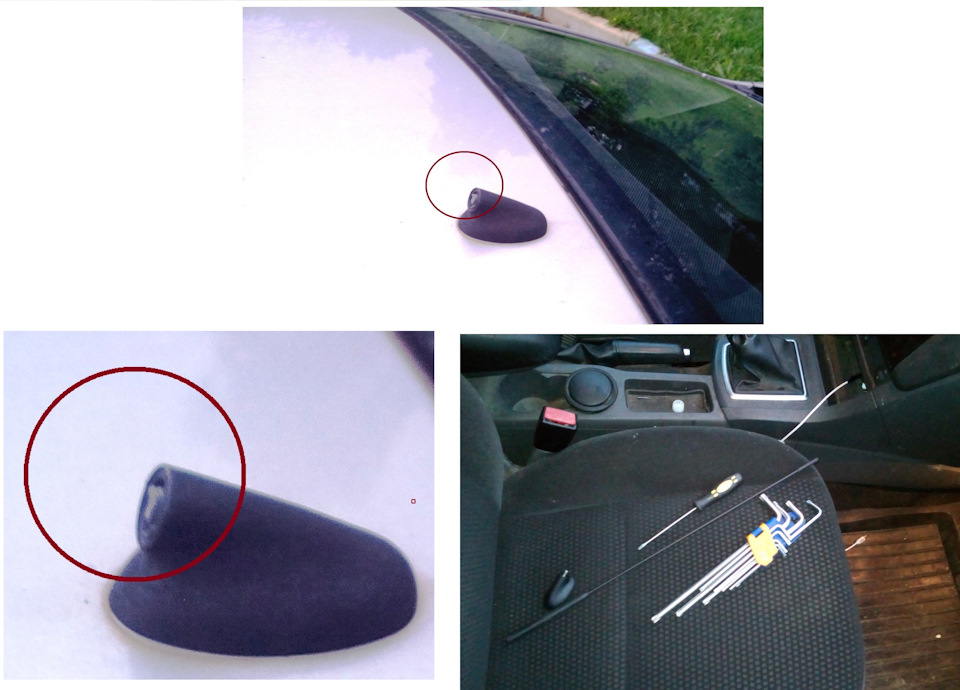Focus 2 – просто замена антенны. — Ford Focus Wagon II, 1,8 л, 2007 ...
