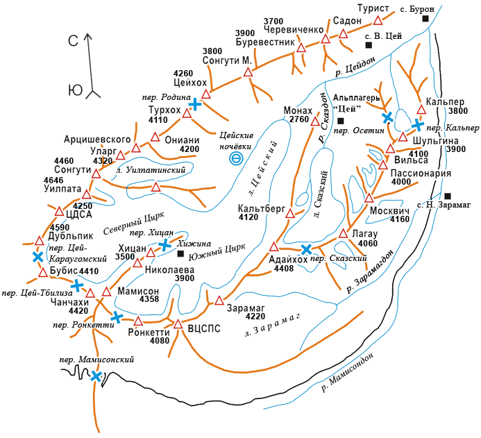 Маршруты дигория. Туристические маршруты Северной Осетии на карте. Туристическая карта Северной Осетии с достопримечательностями. Ущелья Северной Осетии на карте. Цей горнолыжный курорт на карте.