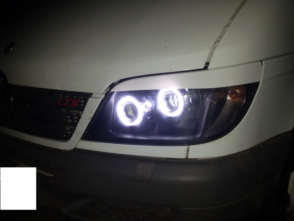 Линзирование фар Mercedes-Benz Sprinter — Mercedes-Benz V-Class (W638 ...