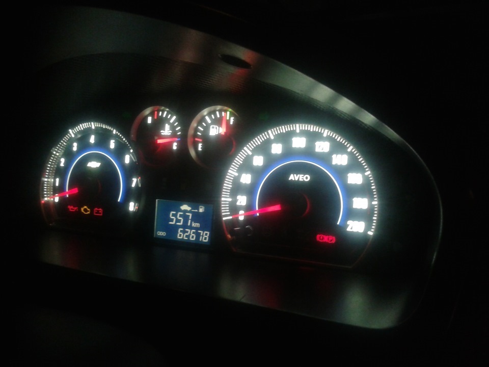 Панель приборов! — Chevrolet Aveo Sedan (1G), 1,4 л, 2010 года ...