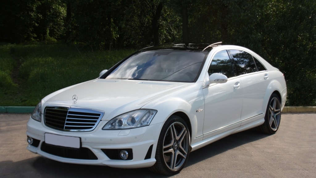 Mercedes Benz s63 AMG w221 Р±РµР»С‹Р№