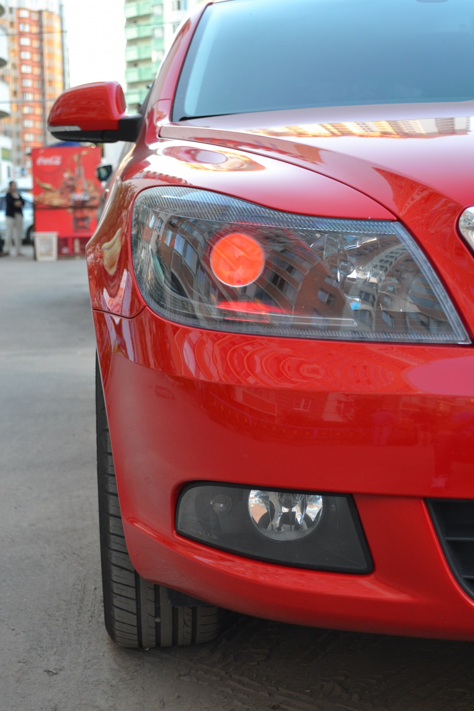 Окраска фар и LED в катафоты — Skoda Octavia A5 Mk2, 1,4 л, 2011 года ...