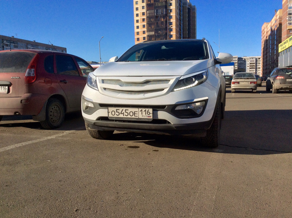 Аэродинамический щиток переднего колеса — KIA Sportage (3G), 2 л, 2011 ...