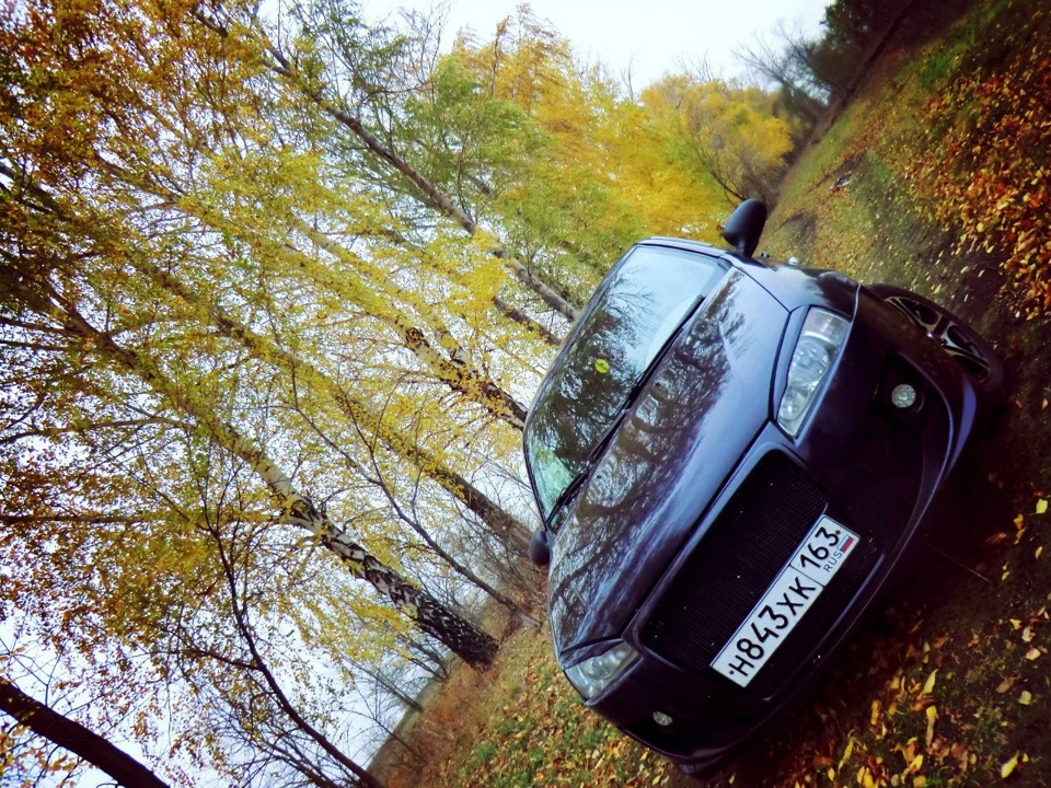 Осенняя тема! — Lada Калина седан, 1,6 л, 2007 года | фотография | DRIVE2