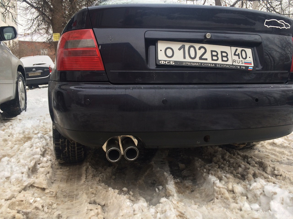 Прямоточный глушитель Ч.2. Итог — Audi A4 (B5), 1,8 л, 1998 года ...