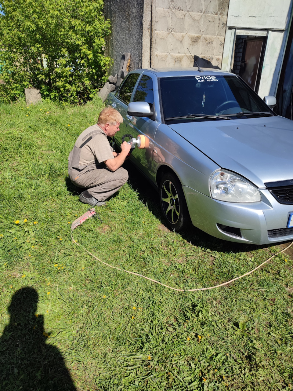 Полировка после покраски — Lada Приора седан, 1,6 л, 2012 года | кузовной  ремонт | DRIVE2