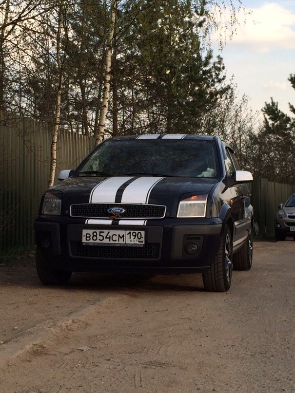 Винил.Полосы.Фью полосатик:) — Ford Fusion, 1,4 л, 2007 года | тюнинг ...