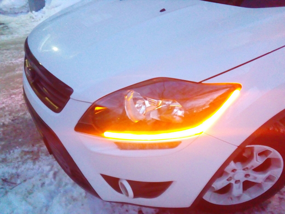 Тюнинг фар — Ford Kuga (1G), 2 л., 2012 года | стайлинг | DRIVE2