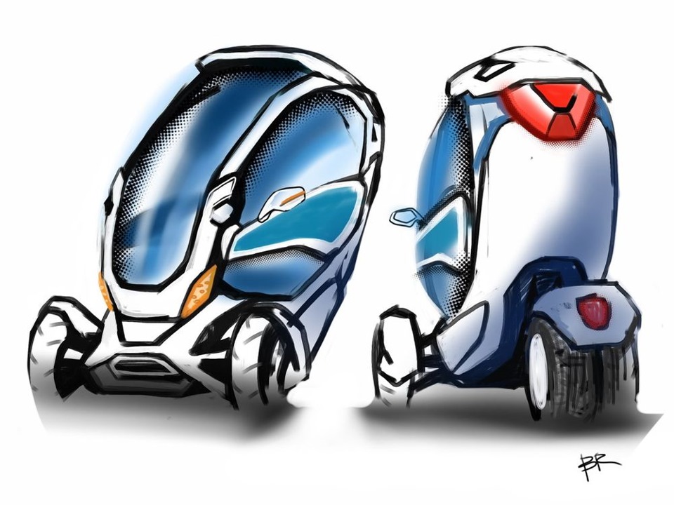 Другой вариант трайка. Эксперименты с лобовым стеклом и фарами. — Bravo eGo v3 (eTrike)