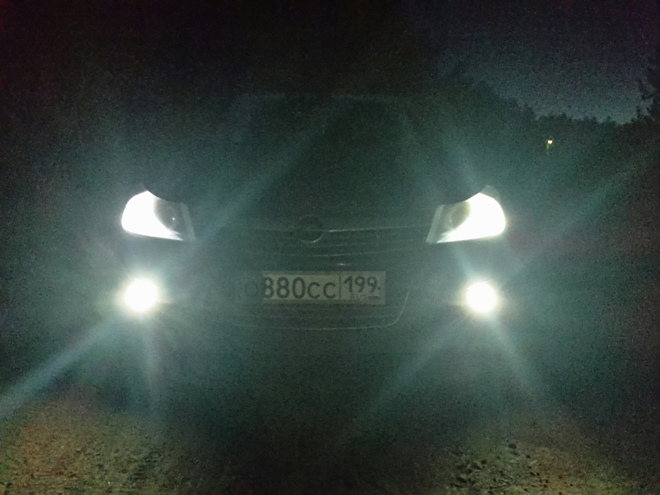 Брызговики, ветровики и светодиоды. — Opel Astra H, 1,8 л, 2008 года ...