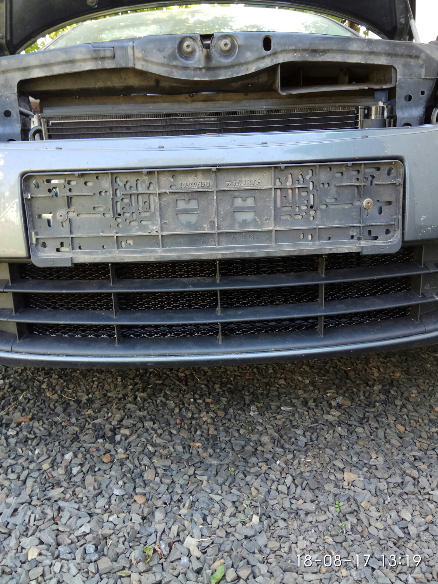 Установка сетки на решетку радиатора — Skoda Octavia A5 Mk2, 1,8 л ...