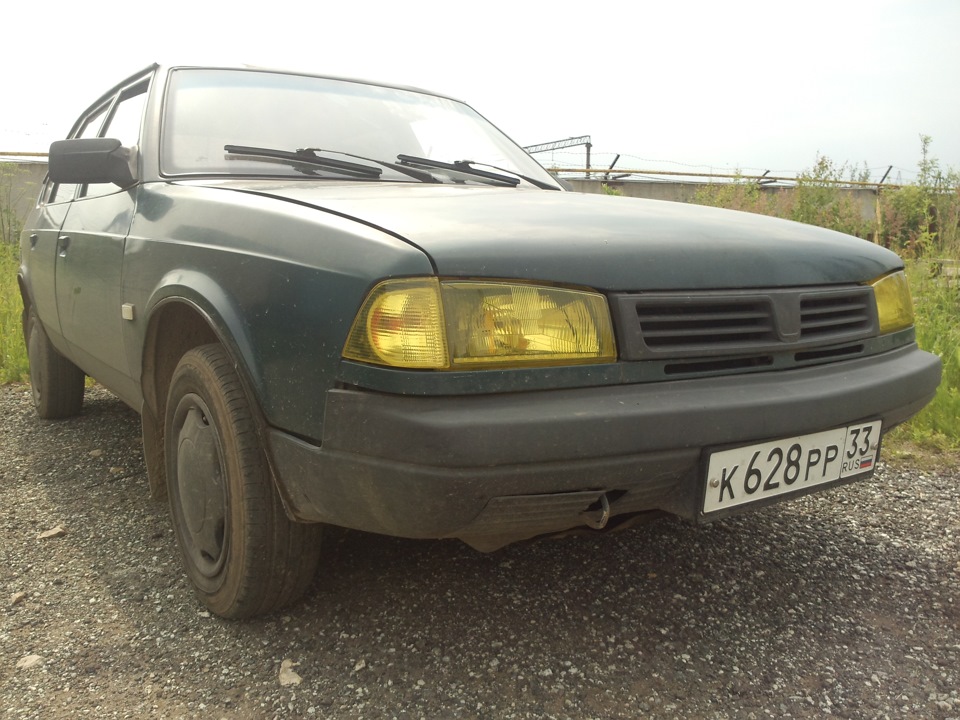 Тонировка фар желтой пленкой — Москвич 2141, 1,7 л., 2000 года ...