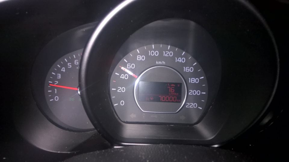 70 000 + средний расход на приборке — KIA Soul (2G), 1,6 л, 2014 года ...