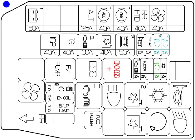 Схема блоков предохранителей Hyundai Solaris. (для себя) Foto 16