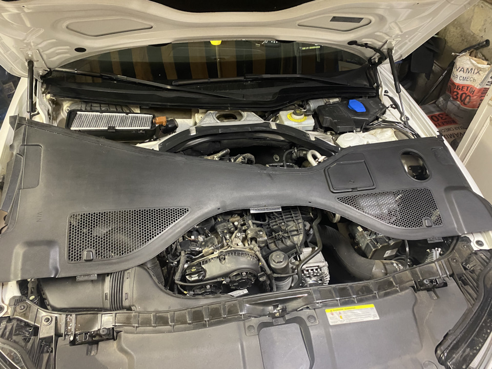 Установка допфильтра под жабо. А6/С7 2016г. — Audi A6 (C7), 2 л, 2016 ...