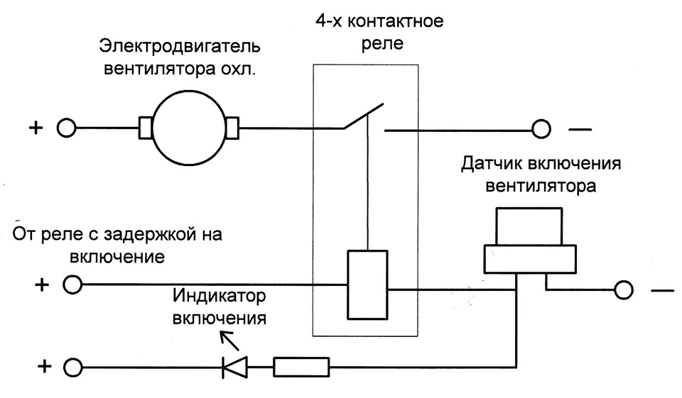 Схема подключения вентилятора