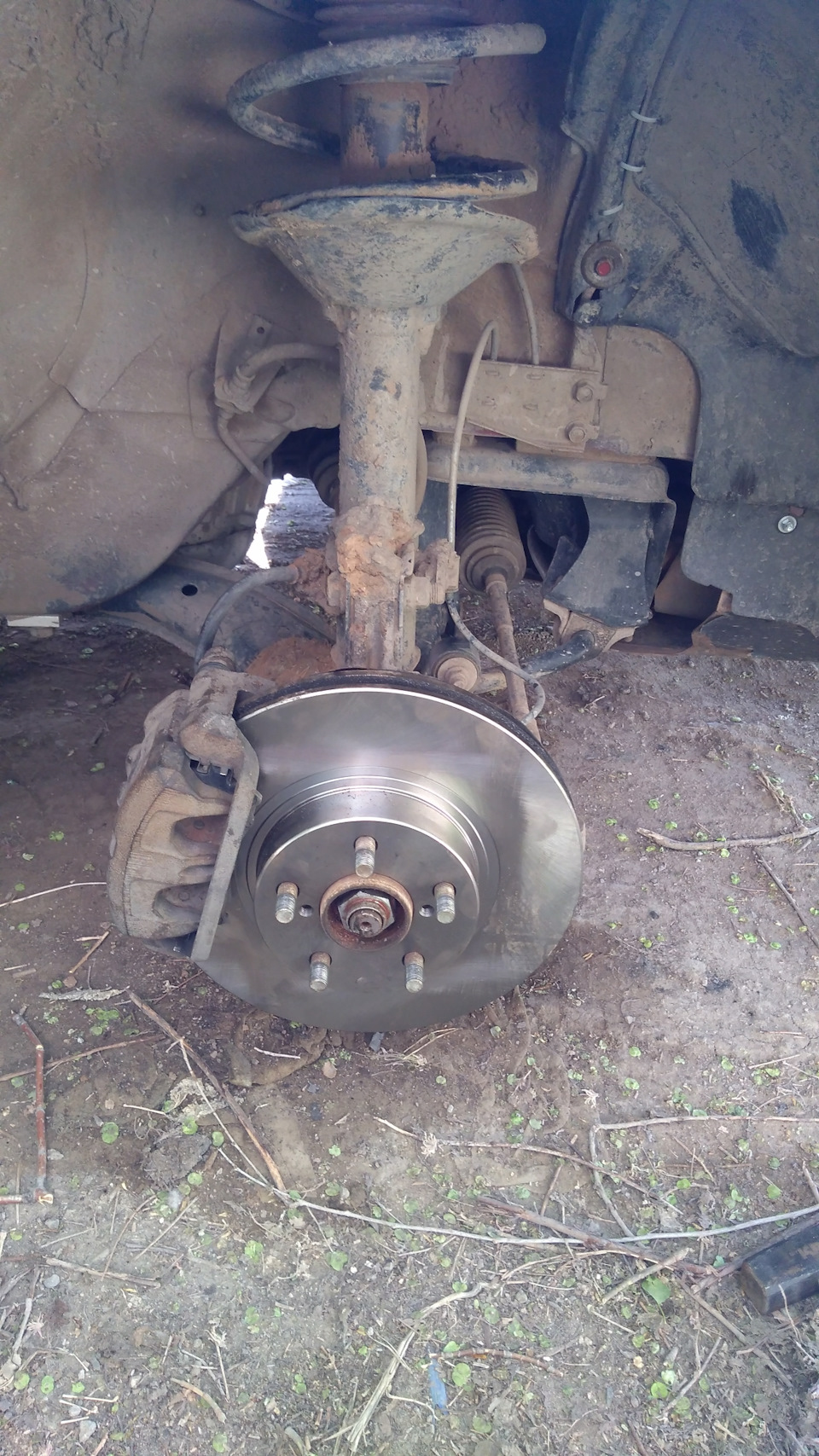 11# Лопнул передний тормозной диск — Subaru Forester (SF), 2 л., 2001 ...