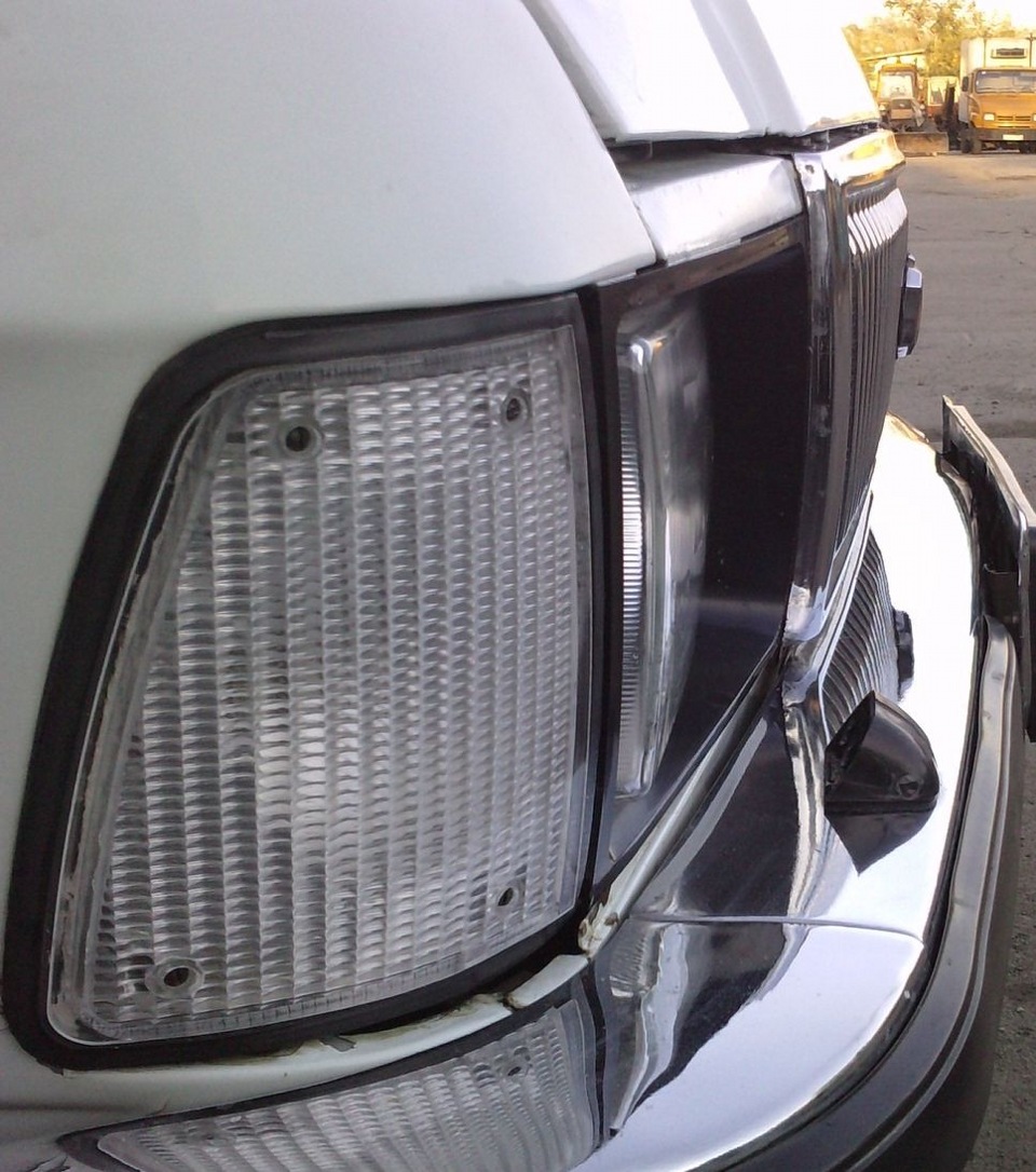 Повороты и габариты белого цвета. — ГАЗ 3102, 2,3 л, 2005 года ...