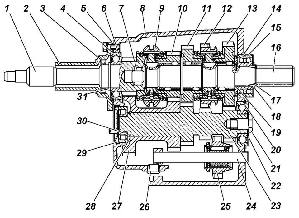 Коробка передач схема сборки