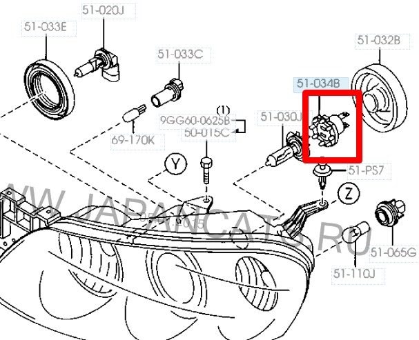 Мазда цоколь. Лампа ближнего света Мазда 6 gg. Мазда 6 gg Ближний свет лампы. Схема фары Мазда 6 gg. Лампочка ближнего света Мазда 6 gg.