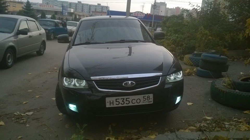 Ангельские глазки — Lada Приора хэтчбек, 1,6 л, 2011 года | электроника ...