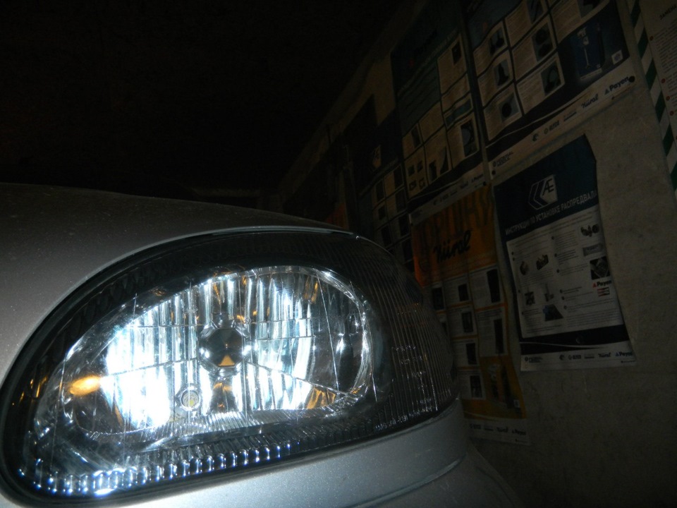 Черные фары — Daewoo Lanos, 1,6 л, 2009 года | стайлинг | DRIVE2