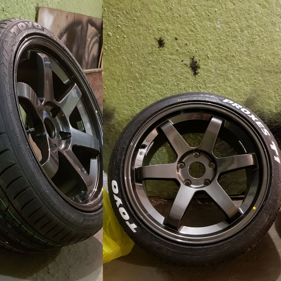 TE37 Корея R18 9J +37 Gunmetal на BMW Z4 — TopWheels на DRIVE2