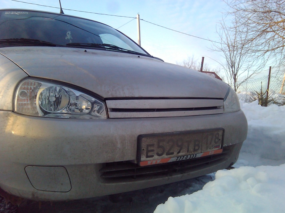 Решетка — Lada Калина Хэтчбек (1G), 1,6 л, 2011 года | тюнинг | DRIVE2